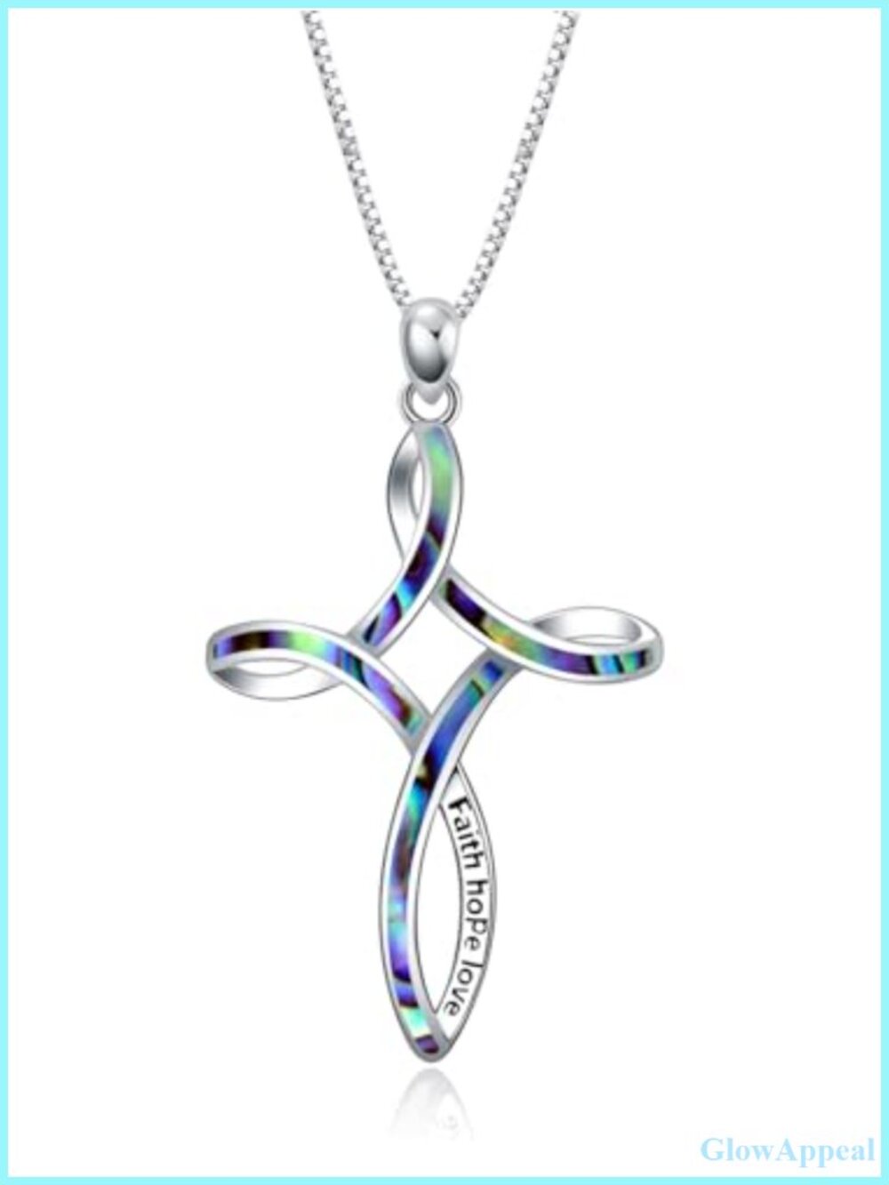 925 Sterling Silver Celtic Cross Pendant Necklace